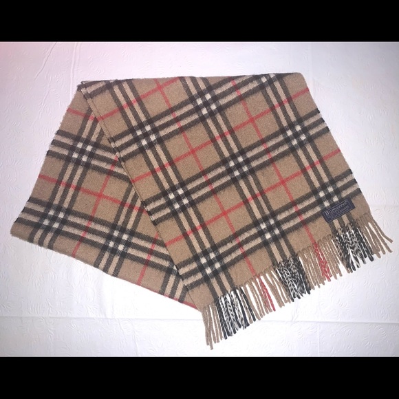 Burberry 100% Cashmere Vintage Nova Check Scarf - Picture 1 of 10